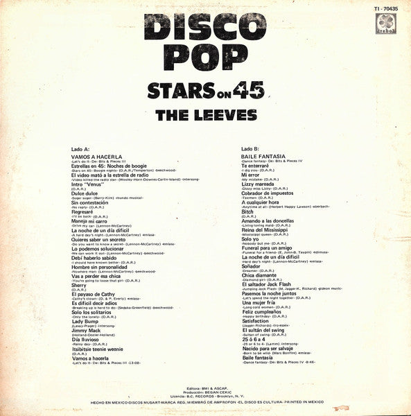 Disco Pop Stars On 45
