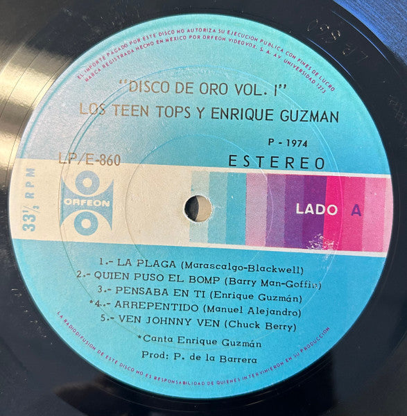 Disco De Oro Enrique Guzmán Vol. I