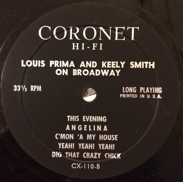 Louis Prima & Keeley Smith On Broadway