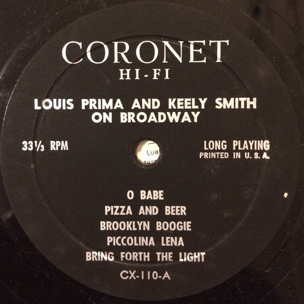 Louis Prima & Keeley Smith On Broadway
