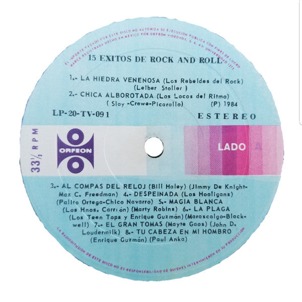 15 Exitos Originales: Rock & Roll