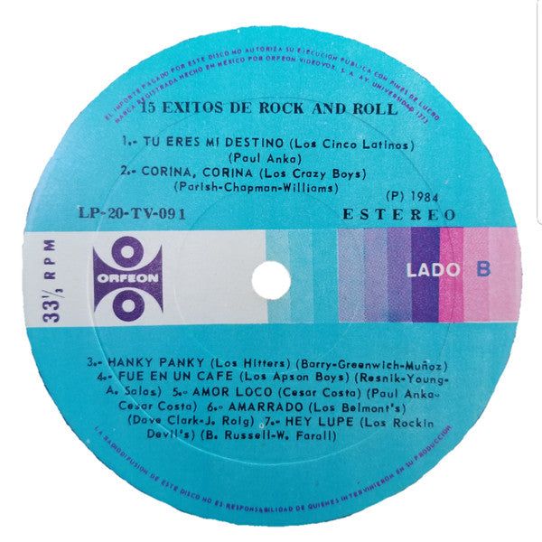 15 Exitos Originales: Rock & Roll